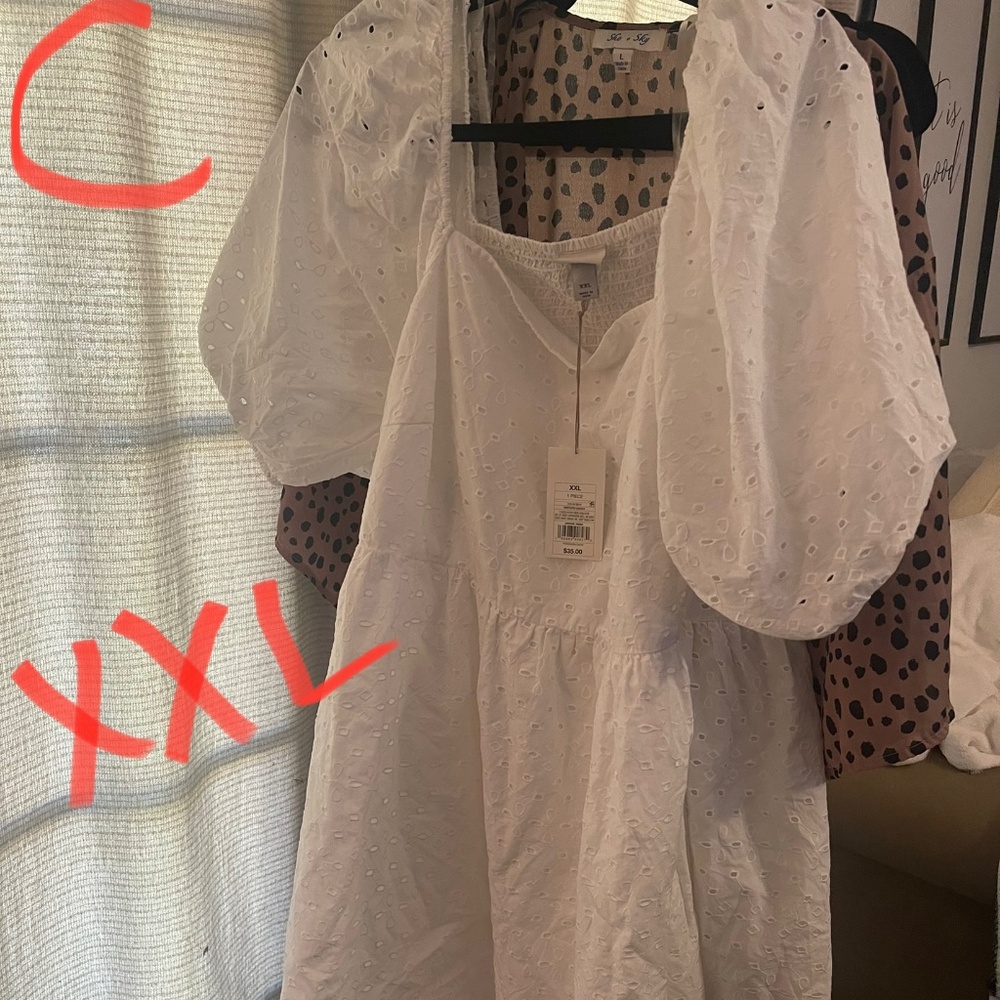 White back cutout women’s dress
